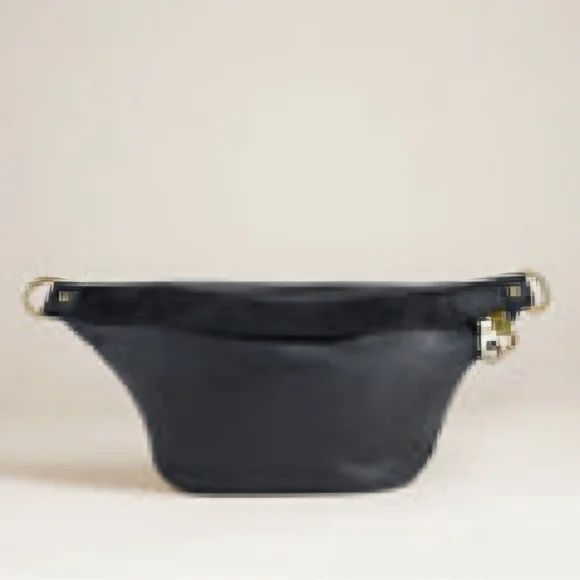 Parker Thatch Cross Your Heart Small Sidekick Sling Bag Black Leather/Suede - Picture 15 of 15